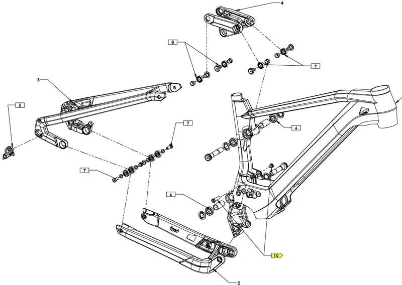 Cube Axle Pivot Set Shock Mount 18-02849 - 8529-1